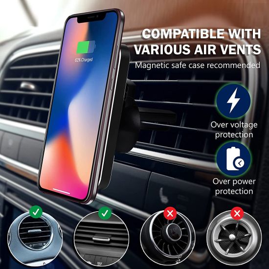2-in-1 Magnetic Car Mount 15W.
