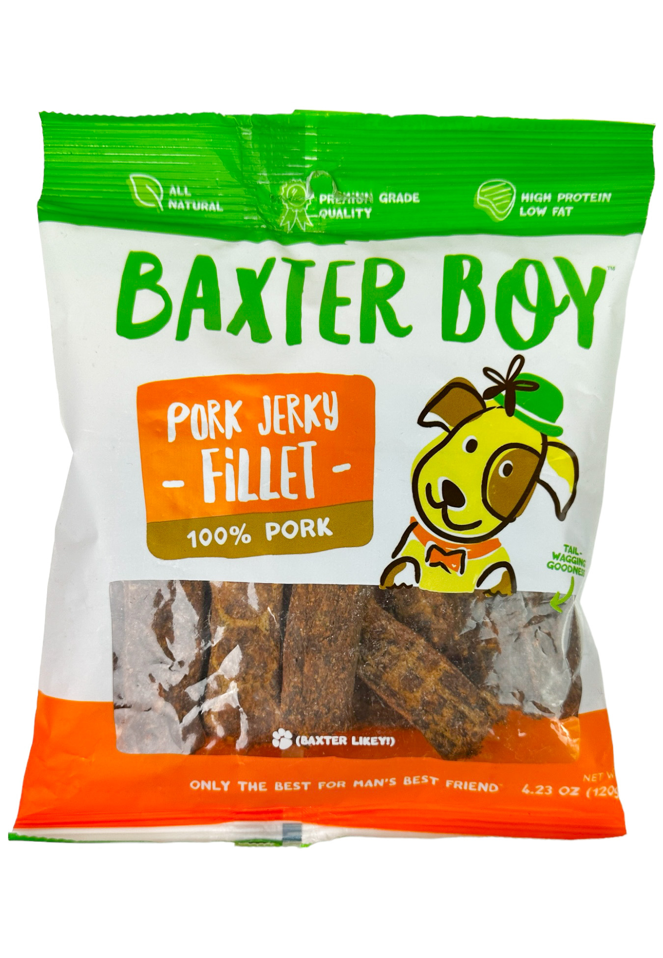 6 BAGS of Baxter Boy 100% Pork Soft Jerky Fillet Dog Treats $9.99 (reg $60)