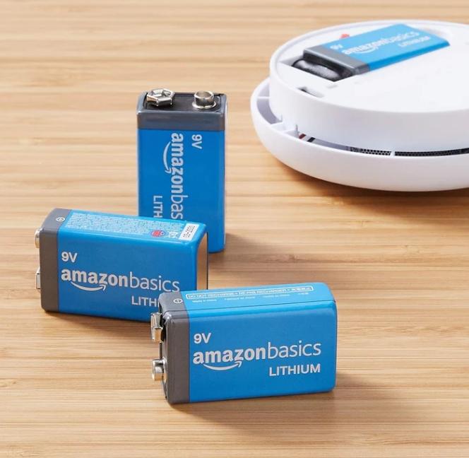 12-PACK of Amazon Basics 9 Volt Lithium High-Performance Batteries $29.99 (reg $100)