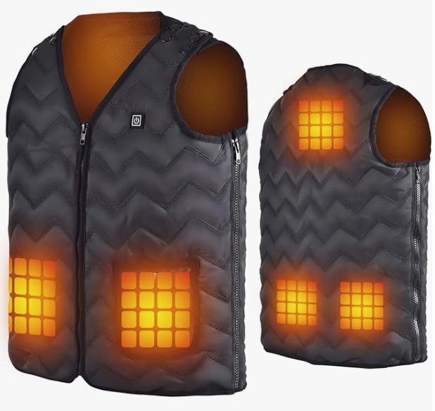 Adjustable Size Heated Vest for Men and Women $34.99 (reg $70)
