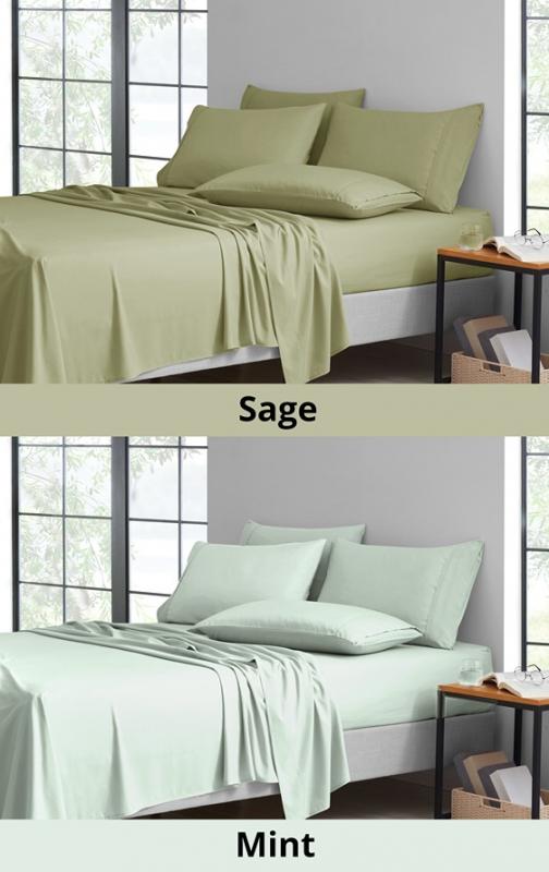 6Piece Bamboo Luxury Sheet Set Multiple sizes and colors are