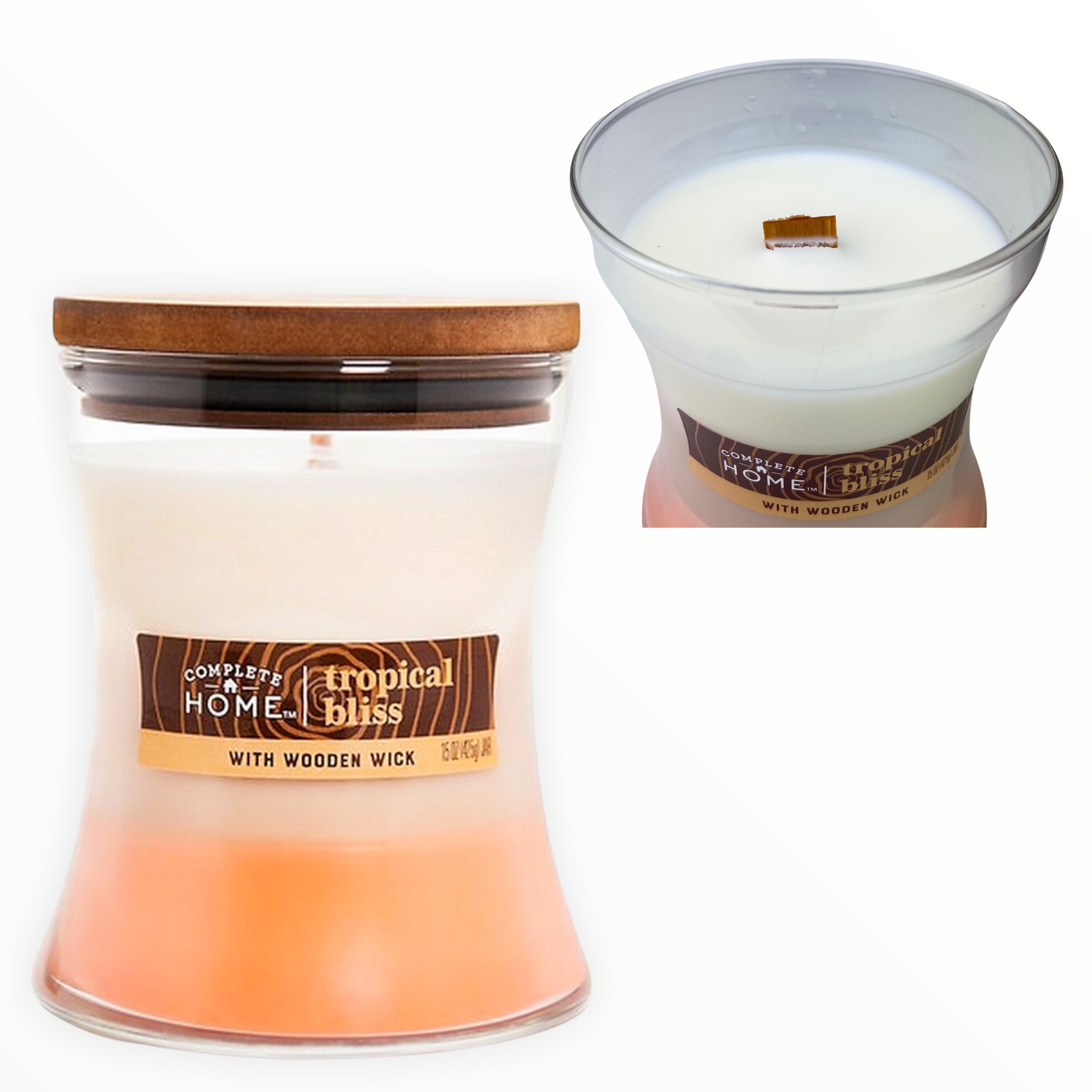 Rare Deal Wooden Wick Candle Wick crackles while at the same time