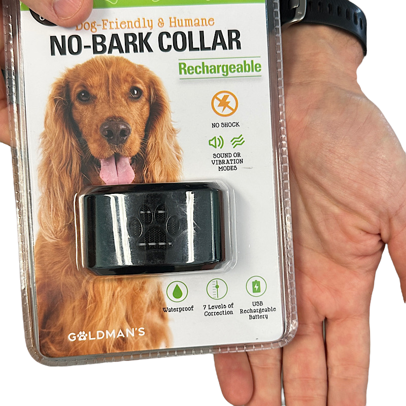 Goldman's Max Performance Waterproof No Bark Collar For Dogs USB