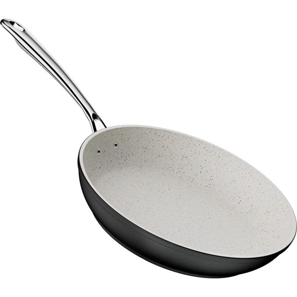 (This is some incredibly high quality cookware!) - Pro Grade Granite Coated Nonstick Fry Pan/Skillet in Hard Anodized Aluminum - 10.25 inch - Use on electric, gas and in the oven! EOE nonstick frying pan's feature 5 layers of non-stick granite coating for superior nonstick functionality. EOE fry pan is 100% free of PFAS, PFOA, GenX, APEO, lead or cadmium. Stop worrying about harmful substances leaching into your food and harming your family's health. - Order 2 or more and SHIPPING IS FREE!