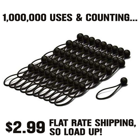 9 inch heavy duty ball bungee cords