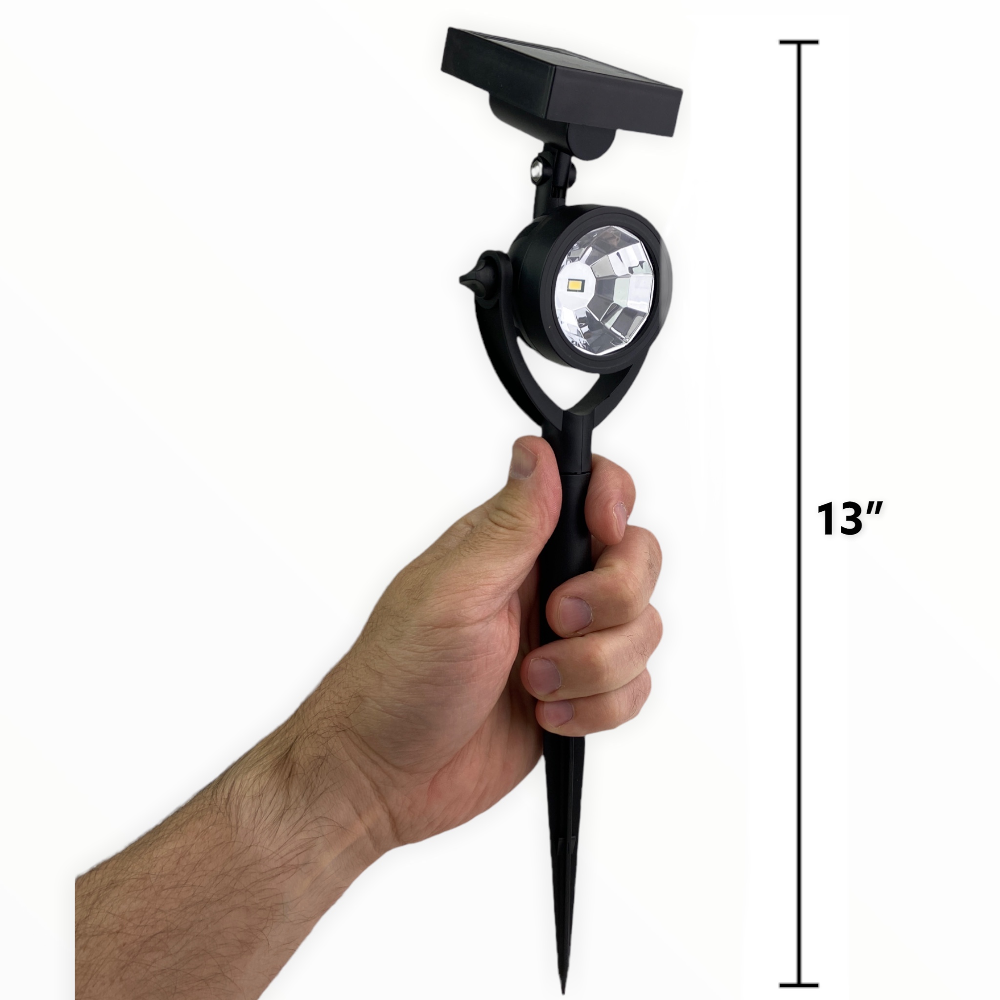 3 PACK of Sterno Home Paradise Solar LED Accent Spotlights With Adjustable Angle Solar Panels