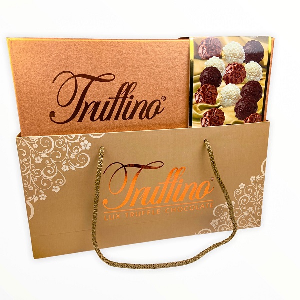 THREE BOXES of Truffino Assorted Chocolate Truffles 25 decadent