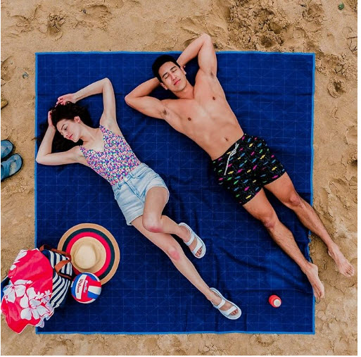 ($90 on amazon with 5-stars - see additional image, just $24.99 from us!) - GEAR Sandlite Patented Sand-Free Beach Mat - Multi Use Outdoor Mat - 60