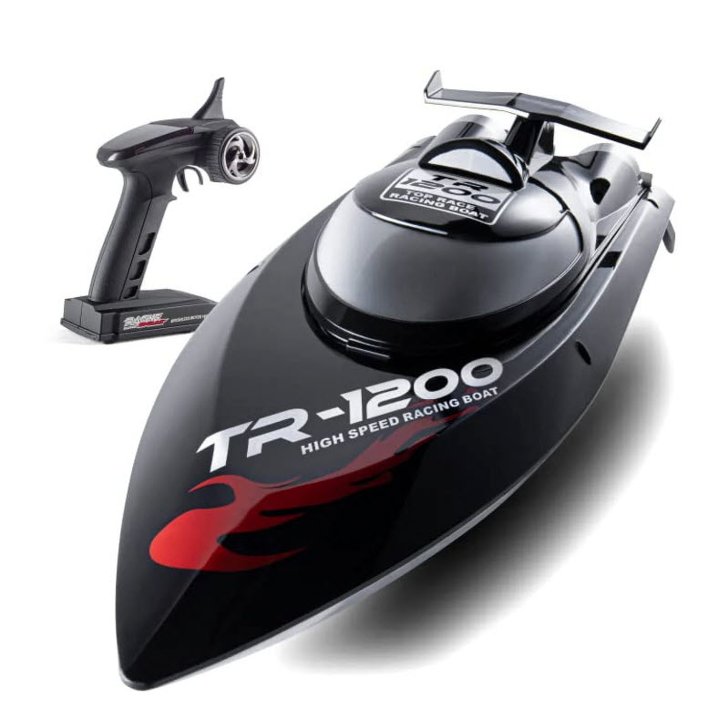 ($145 at Walmart with 5-stars - see additional image just $59.99 from us!) - BIG High Speed Racing Flipped Boat TR-1200 with Remote Control - This boat is BIG, 18 inches long, and FAST, topping out at 30mph! - SHIPS FREE!