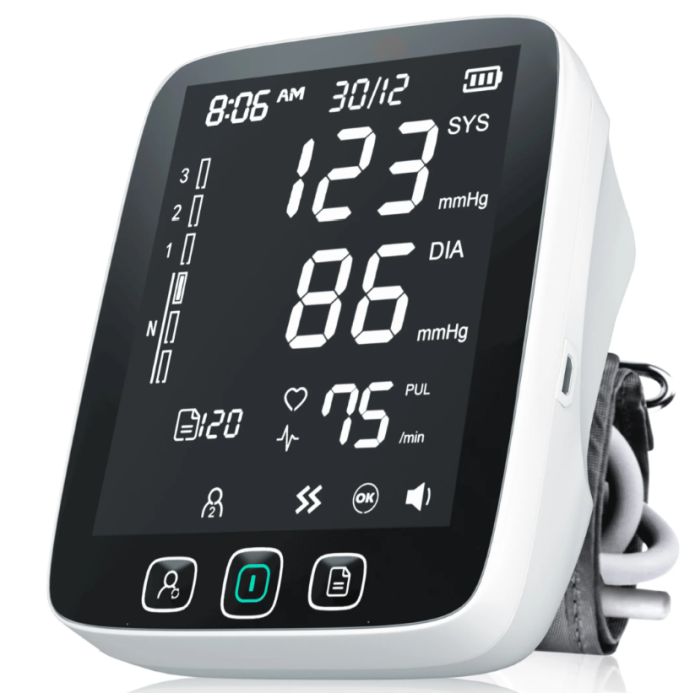 Automatic Upper Arm Blood Pressure Monitor With Digital Display and 2 Person Memory - Wide range of arm sizes, 9-17 inch, fits nearly every arm. - It's INCREDIBLY important to monitor your BP! I do it NEARLY every day and highly encourage you to do so as well regardless of whether you order this or not... it's so important! - SHIPS FREE!