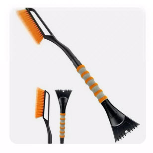 Ice / Snow Removal Tool Scraper Brush With Ergonomic Handle - Order 2 or more and SHIPPING IS FREE!