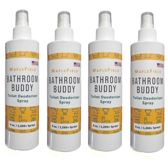 4 PACK of MapleField Bathroom Buddy Citrus Toilet and Room Deodorizer ...
