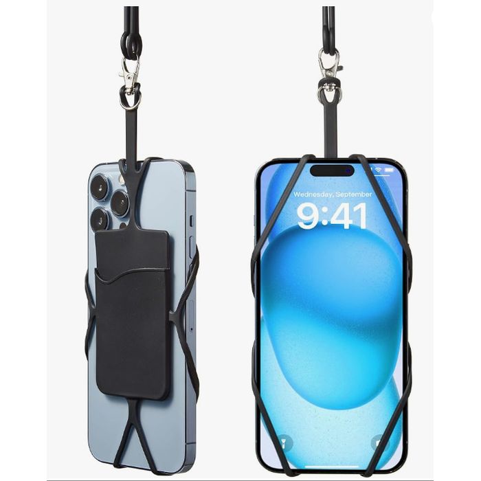 Universal Size Cell Phone Lanyard With Wallet - Never lose your phone! Keep it nice and secure around your neck, while still being able to use it throughout the day - Amazing wen you don't have pockets. Also great for those who really NEED to keep their phone on them, but often set it down and don't remember where. Editor's note: I got one of these for my mom when she was struggling with mobility. We wanted her to keep her phone on her just in case, but she forgot all the time. This helped to give herself and her family more peace of mind. - Great deal because you will receive blue or black at random. - Order 2 or more and SHIPPING IS FREE!