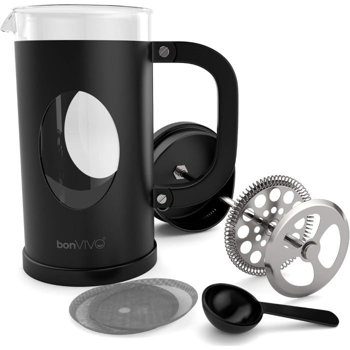 French Press - 1 Liter/ 34 oz - Great deal because you will receive black or copper at random - SHIPS FREE!