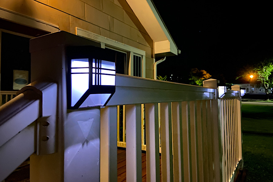 Set of 4 Solar Powered Post Accent Lights $11.99 (reg $30)