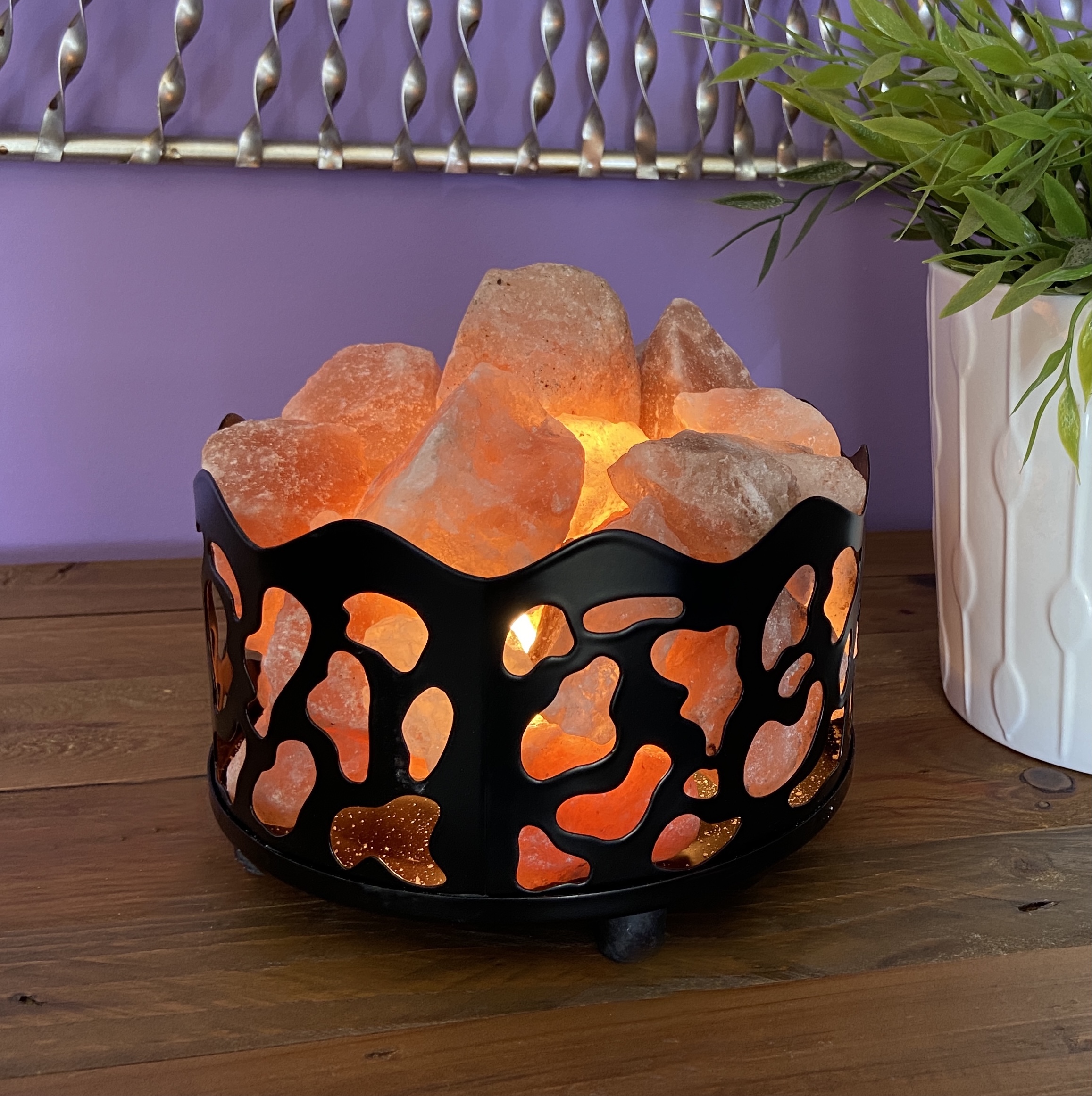 Himalayan Salt Rock Lamp Baske...