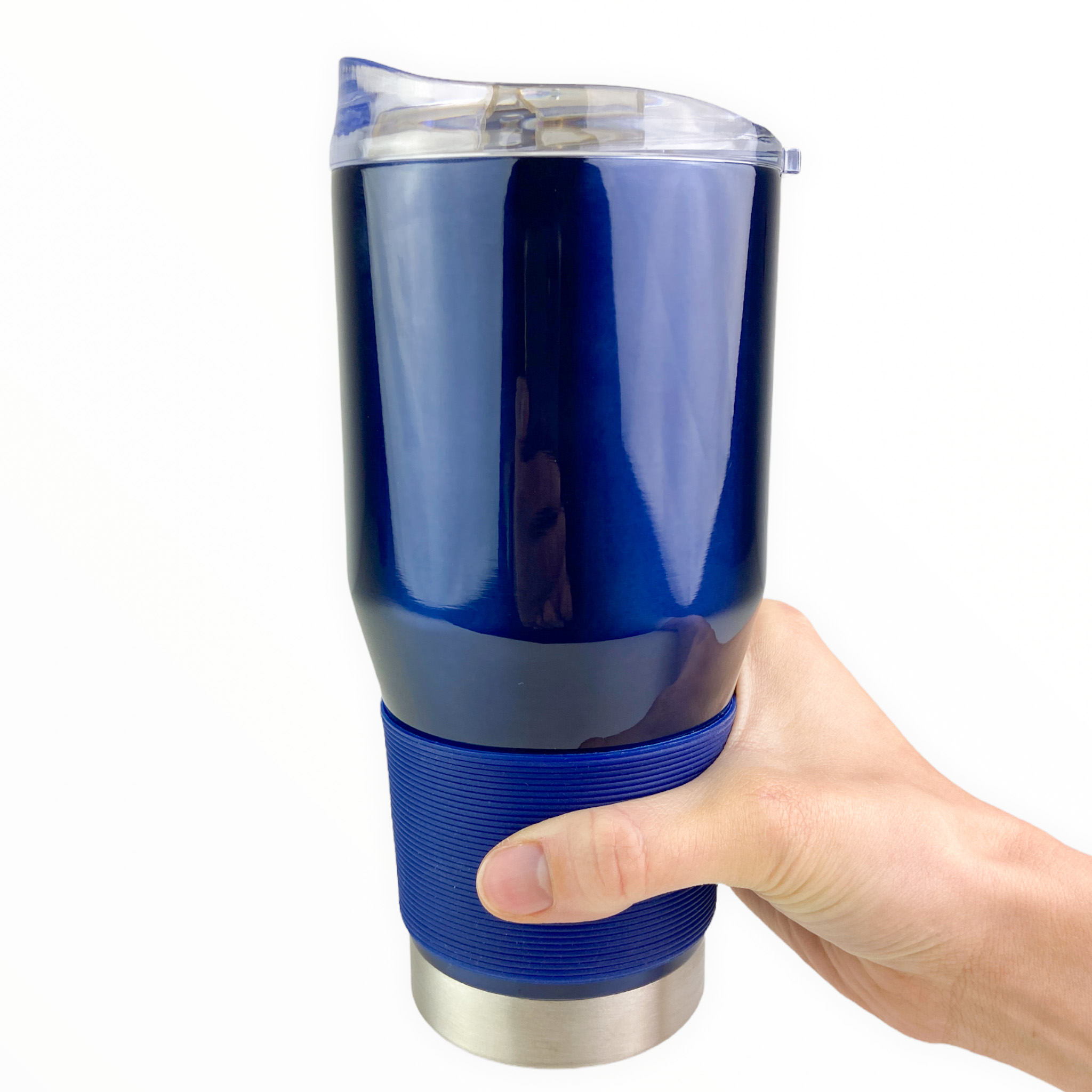 3 Pack of Double Walled Vacuum Insulated Stainless Steel Tumblers With Slide Lids and Silicone Grip - Keeps your drinks ICE, ICE COLD for hours and hours and hours, just like the Yeti brand! These sell for $25 EACH in stores, but you're getting THREE for less than that @ only $7.99 each! - Incredibly deal because you will receive a random color from white, blue etc (no pink or purple) - Order 2 or more 3-packs and SHIPPING IS FREE!