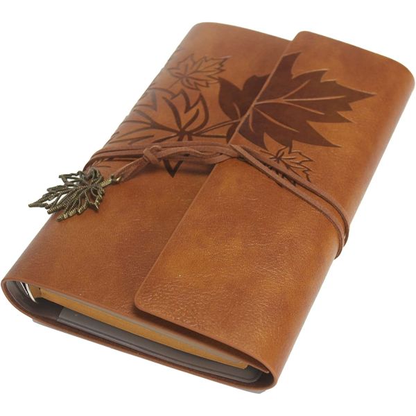 Vintage Leaf Style Spiral Journal / Notebook 160 Pages and Refillable 25 at Barnes & Noble