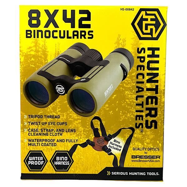 Professional Grade Bresser HS 8X42 Primal Series Binoculars with Chest