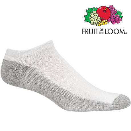 6 Pairs of Fruit Of The Loom No-Show Invisibles Men's Socks - SHIPS ...