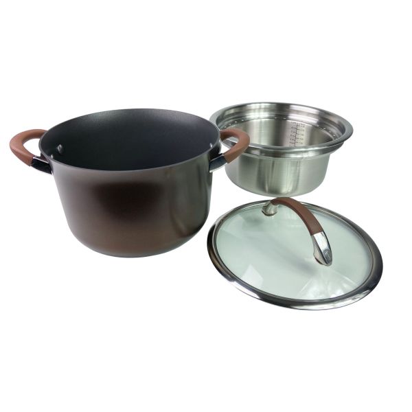 Circulon Symmetry HardAnodized Nonstick 5.5Quart Stock Pot