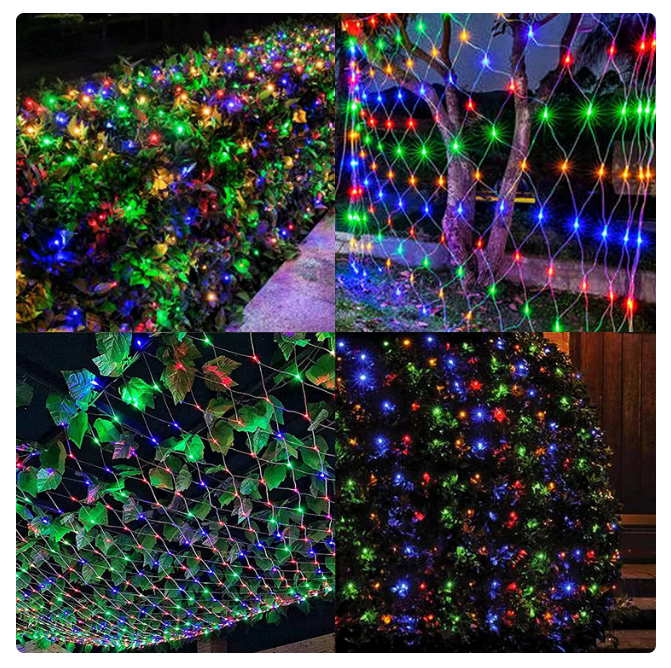 4 Pack 100 LED Christmas Multicolor Net Lights $14.99 (reg $60)