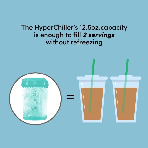 HyperChiller Patented Iced Coffee/Beverage Cooler Turn hot brewed