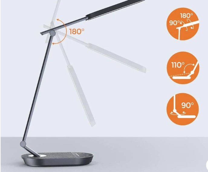 Flagship LED High-tech Desk / Nightstand Lamp with Super Fast USB Charging Port $34.99 (reg $130)