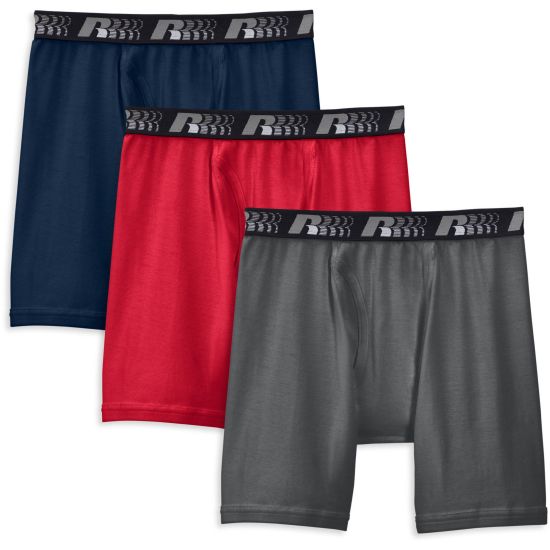 3 Pack Russell Men's Comfort Performance Boxer Briefs - New year....new ...