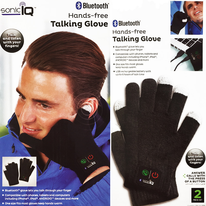 Bluetooth HandsFree Talking Gloves Answer Calls With Your Hand