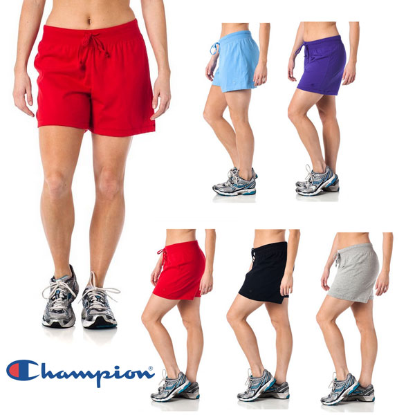 Champion Women's Cotton Athletic Shorts - Array Of Colors To Choose ...