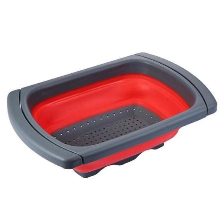 Collapsible Over the Sink Colander with Extendable Handles - Great deal ...