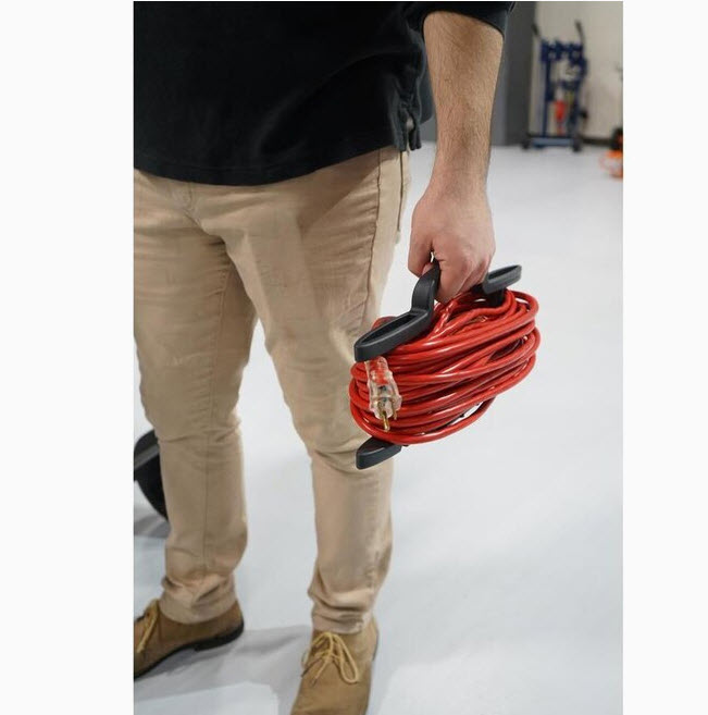 2 PACK of 3Outlet Extension Cord Organizer Racks Provides extra