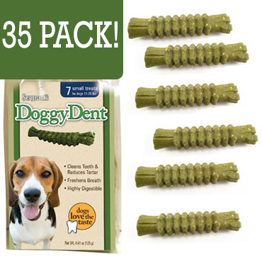 35 Pack! Doggy Dent - Dental Health Dog Treats - SHIPS FREE! - THAT ...