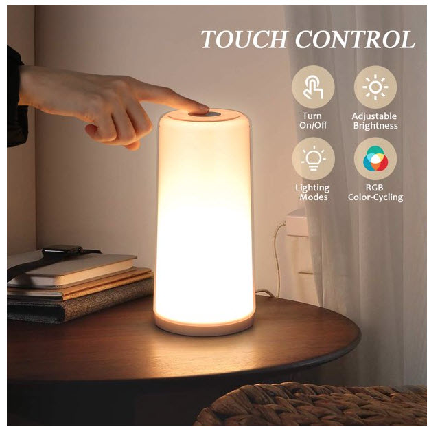 Touch Sensor Bedside Lamp $9.9...