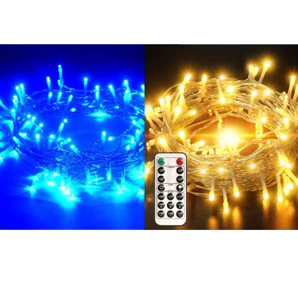 Remote Control Wireless 33 Foot 100 LED Christmas Lights with Timer 8 Modes $9.99 (reg $20)