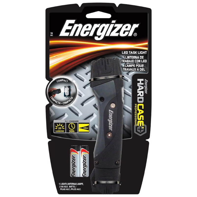 Energizer Hard Case Professional LED Flashlight With Batteries