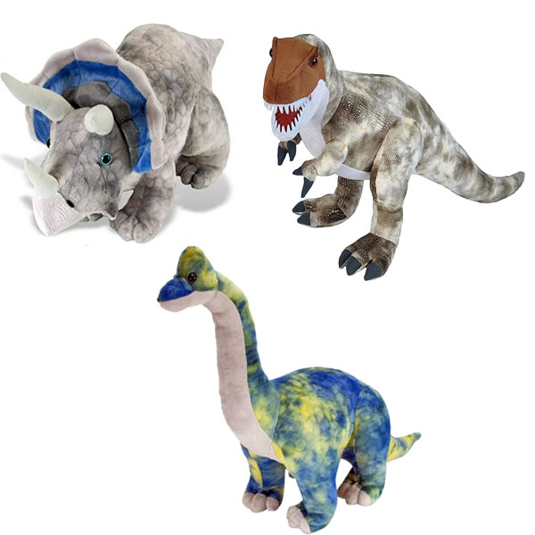 (VERY few available!) BIG Stuffed Dinosaur Set by Wild Republic