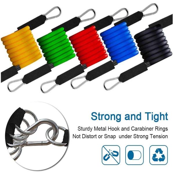 That Daily Deal 11 Piece Exercise Resistance Bands Set Includes 5