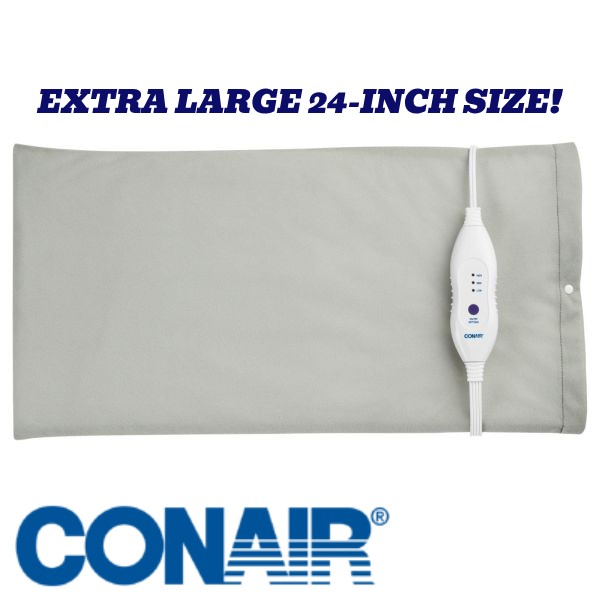 Conair Full Back Jumbo King Size Comfort Moist/Dry Heating Pad for Back