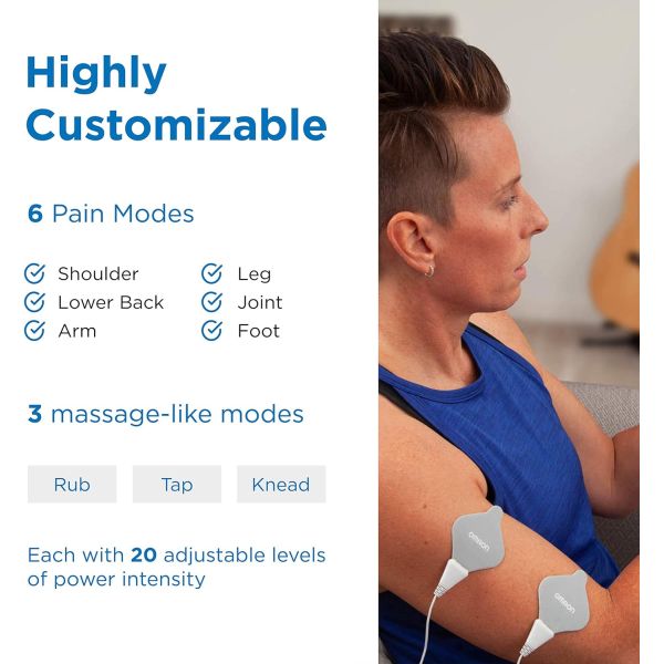 OMRON Total Power + Heat TENS Unit Muscle Stimulator YUP, this unique