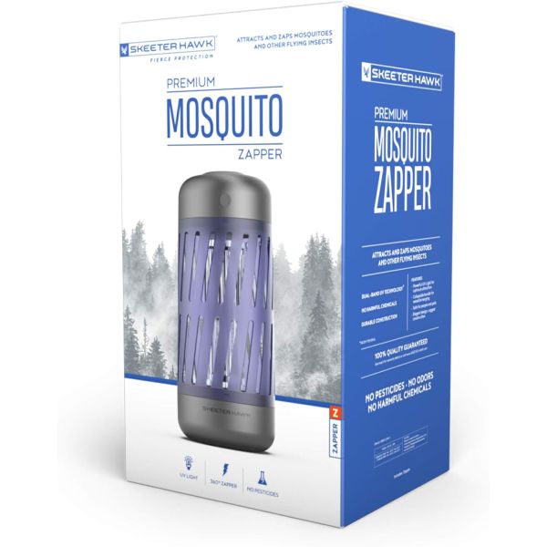 Large Premium Mosquito Zapper Plug-In All-Natural Outdoor Bug Killer- Zap those pesky bugs away! This mosquito zapper makes it easy to get rid of bugs while you enjoy your outdoor space! $36 on amazon - see additional image, but just $14.99 from us! - Order 4 or more and SHIPPING IS FREE!