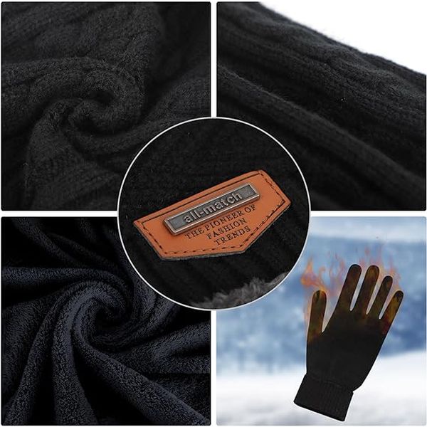 Set Invernale TAGVO - Berretto, Sciarpa E Guanti Touch Screen, Caldo E Morbido - Foto 13