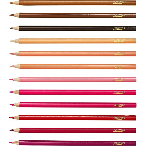 72 Pack of Thick Core Colored Pencils 3.3 Millimeter Cores 7" Length