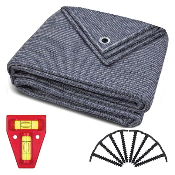 ($92 at Walmart - see additional image, just $34.99 from us... which is VERY cheap!) - Extra Large Heavy Duty Water Resistant Outdoor Carpet / Ground Tarp - Great for camping, awnings, patios, lawns and more! - - Highly Robust & Washable - Includes carrying bag and 8 T-Shaped pegs - Size 10 X 16.5 Foot! That's 165 square feet! - SHIPS FREE!