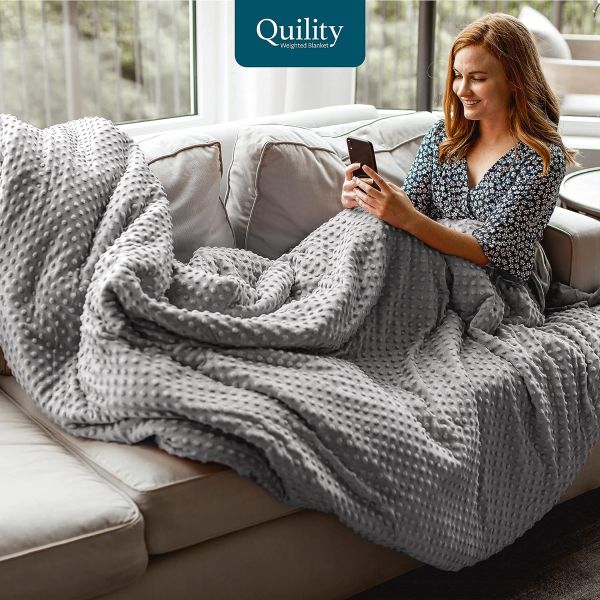Premium Quility Weighted Blanket for Adults 25 LB King Size Weighted