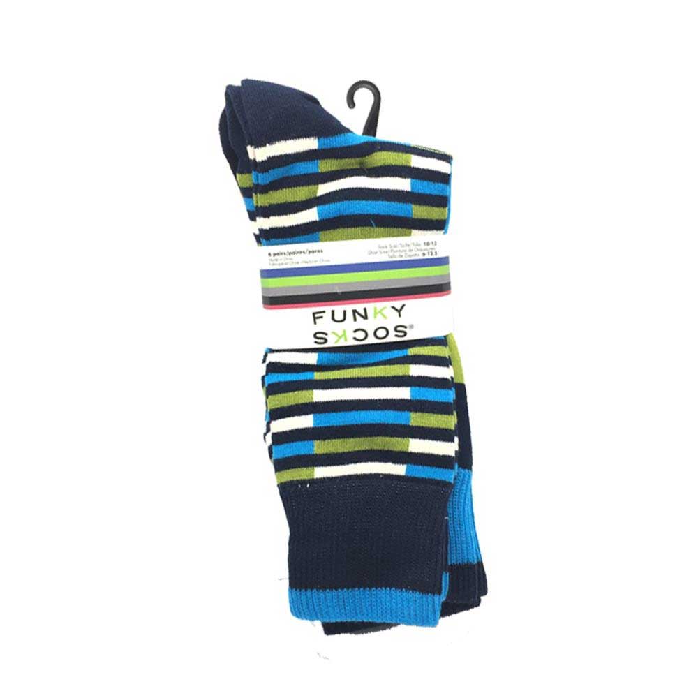 24 Pairs of Men's Fun & Colorful Assorted Crew Socks by Funky Socks
