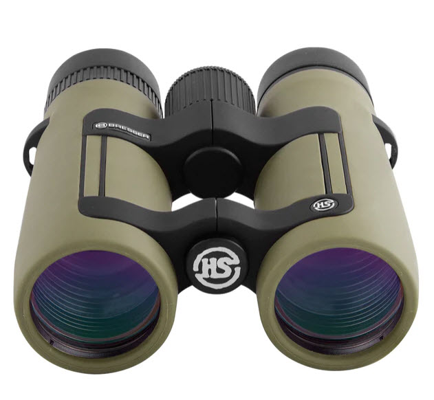 Professional Grade Bresser HS 8X42 Primal Series Binoculars with Chest Harness (See video below to see details on hardness, it's pretty cool) - $225+ elsewhere (see additional photo), just $74.99 from us! - The ergonomic styling and diopter compensation capability guarantees a crisp focus - SHIPS FREE!