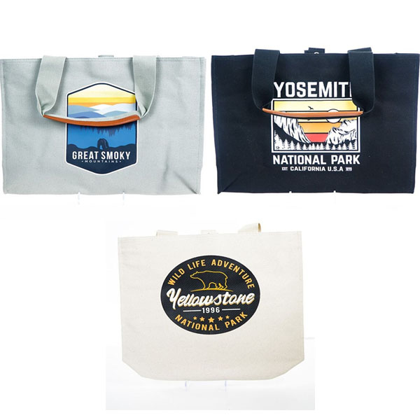 SET OF THREE National Park VERY HIGH QUALITY Canvas Bags $23.97 (reg $114)