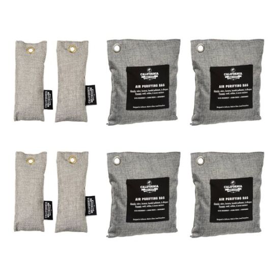 8 Pack of Bamboo Charcoal Air Purifying Bags by California Home Goods